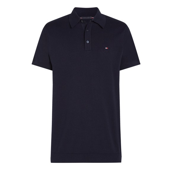 Tommy Hilfiger Mens Blue Knitted Polo