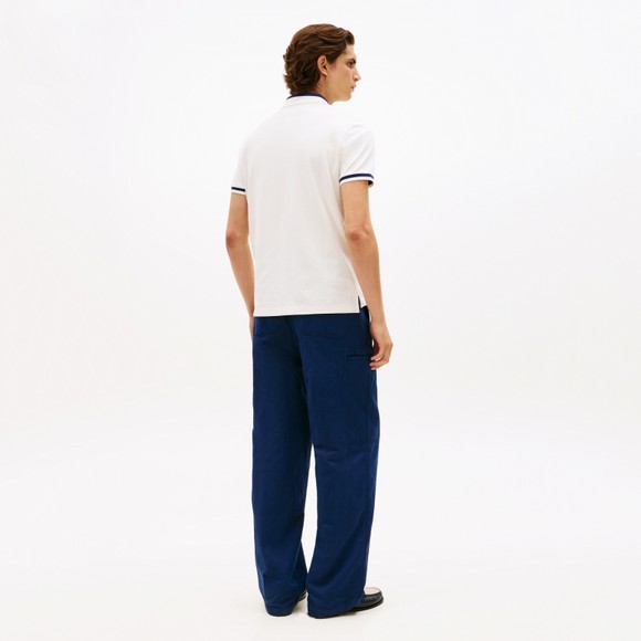 Tommy Hilfiger Mens Off-White Colour Blocked Collar Polo main image