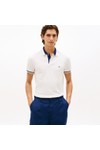 Tommy Hilfiger Mens Off-White Colour Blocked Collar Polo