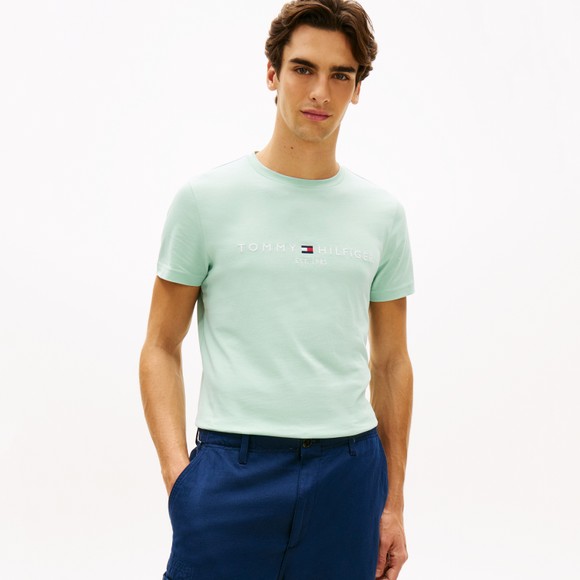 Tommy Hilfiger Mens Green Core Tommy Logo T-Shirt main image