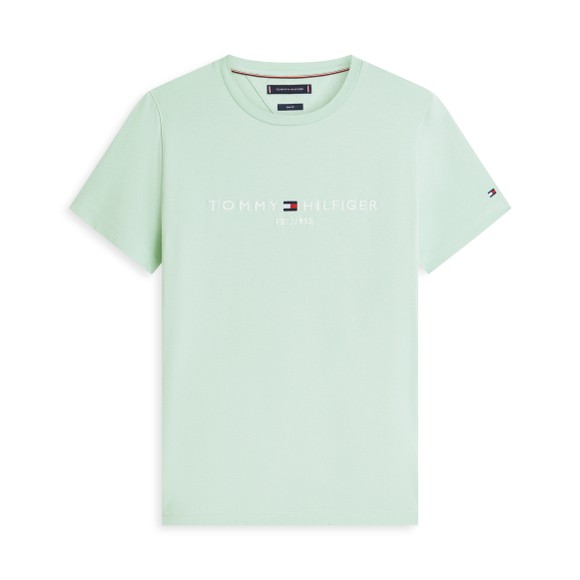 Tommy Hilfiger Mens Green Core Tommy Logo T-Shirt main image