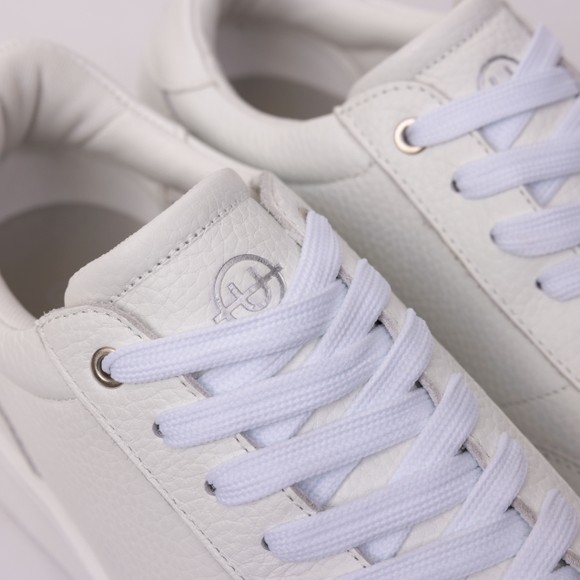 Unseen Mens White Hellier V3 Grain Leather Trainer #5