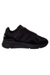 Unseen Mens Black Runa Leather/Suede Mix Trainer