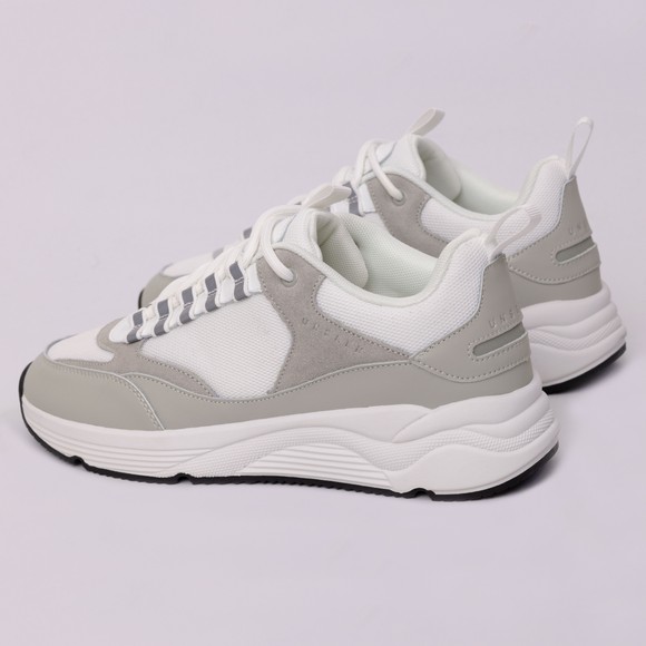 Unseen Mens Grey Carn Leather/Suede MIx Trainer #3