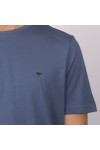 Fynch Hatton Mens Blue Basic Logo T-Shirt