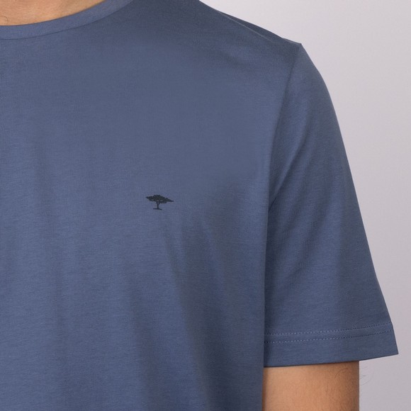 Fynch Hatton Mens Blue Basic Logo T-Shirt main image