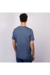 Fynch Hatton Mens Blue Basic Logo T-Shirt