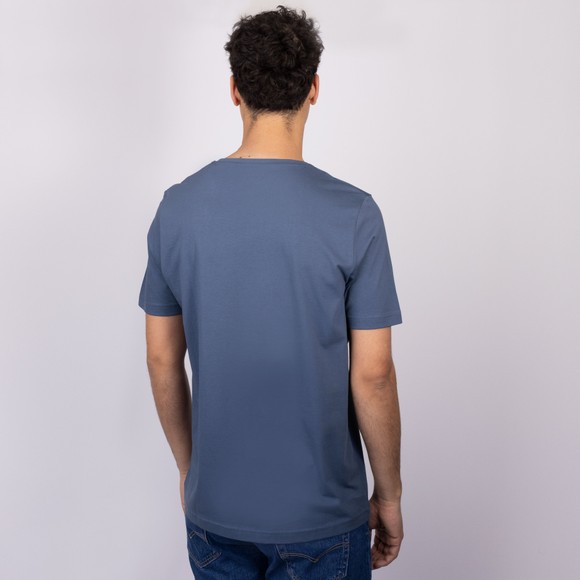 Fynch Hatton Mens Blue Basic Logo T-Shirt main image