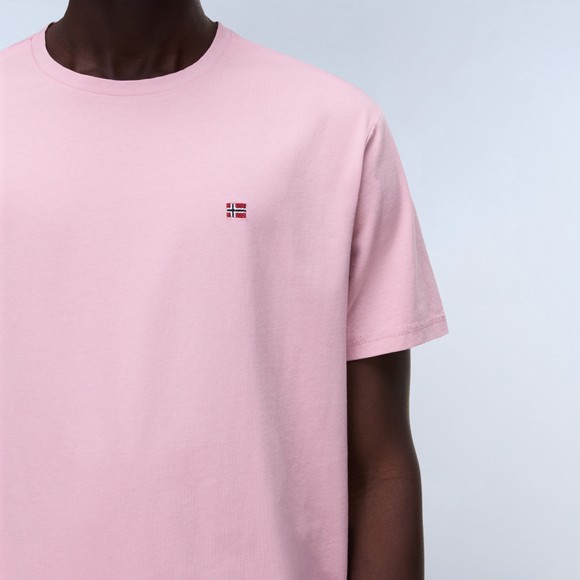 Napapijri Mens Pink Salis T-Shirt #3