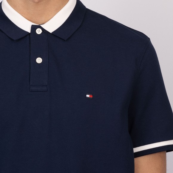Tommy Hilfiger Mens Blue Colour Blocked Collar Polo main image