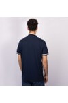 Tommy Hilfiger Mens Blue Colour Blocked Collar Polo
