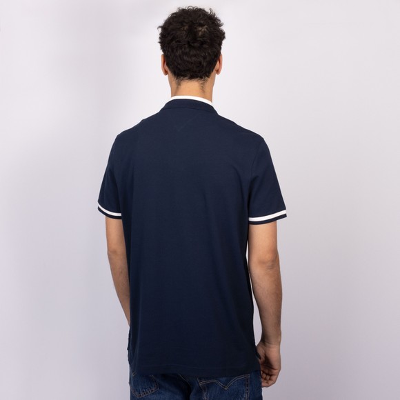 Tommy Hilfiger Mens Blue Colour Blocked Collar Polo main image