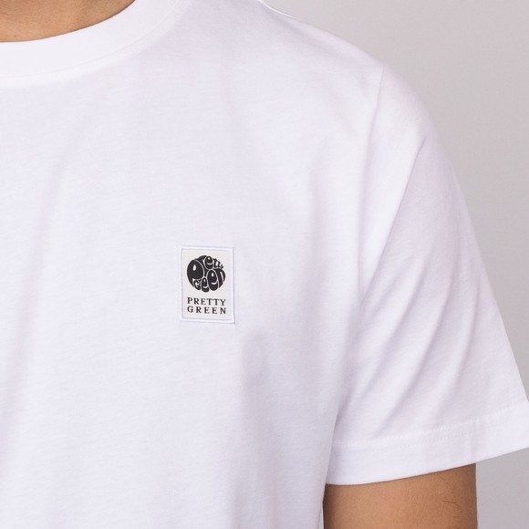 Pretty Green Mens White Sinclair T-Shirt main image