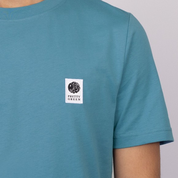 Pretty Green Mens Blue Sinclair T-Shirt main image