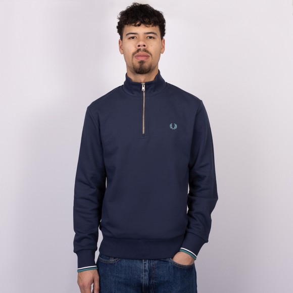 Fred Perry Mens Blue 1/2 Zip Sweatshirt #2