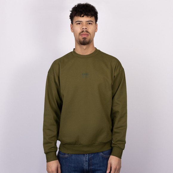 Napapijri Mens Green Elevated Logo Sweatshirt #3