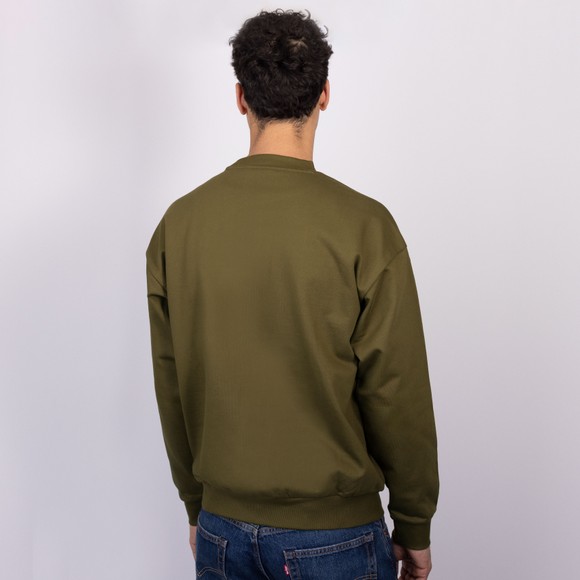 Napapijri Mens Green Elevated Logo Sweatshirt #4