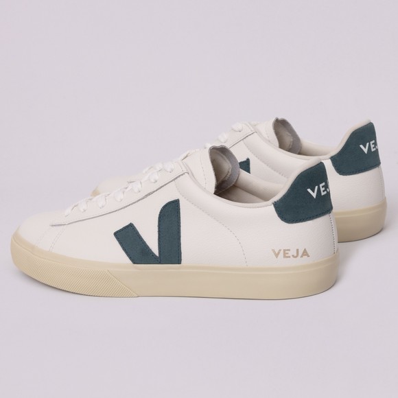 Veja Mens White Campo Leather Trainer #3