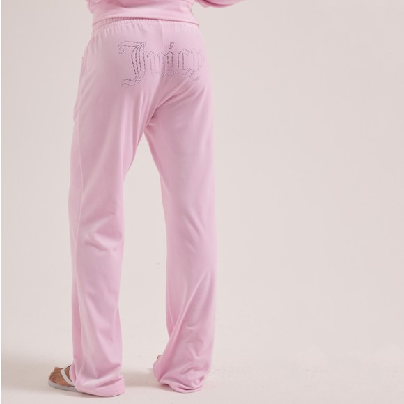 Juicy Couture Womens Pink Tina Col Outline Trackpant #3