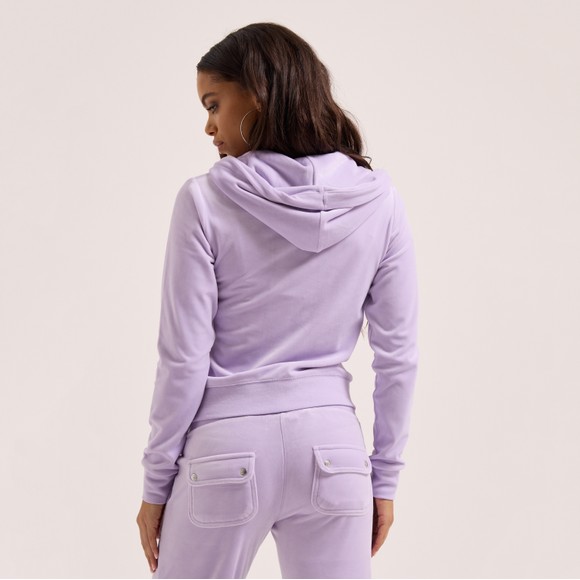 Juicy Couture Womens Purple Robertson Classic Hoody #3