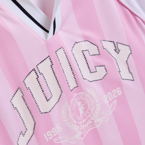 Juicy Couture Womens Pink Football Polo Shirt #4