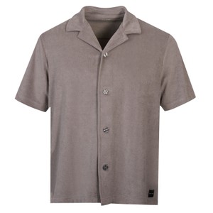 Short Sleeve Striped Towel Shirt