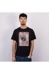 Pretty Green Mens Black Resonance Box Logo T-Shirt