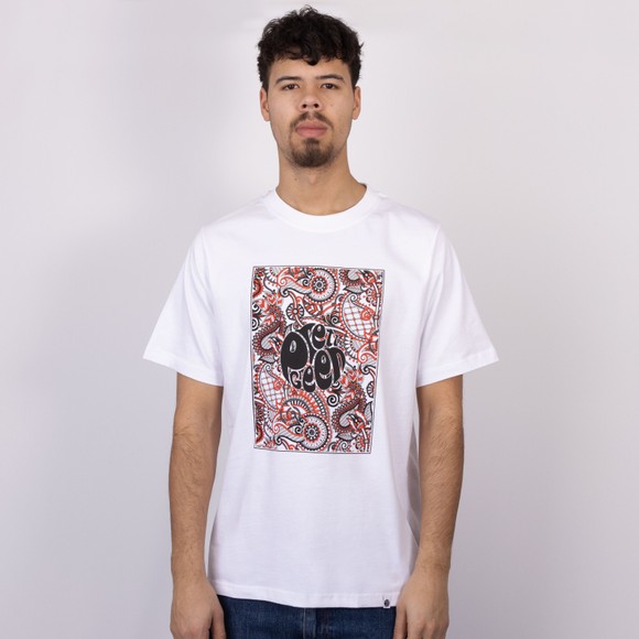 Pretty Green Mens White Resonance Box Logo T-Shirt main image