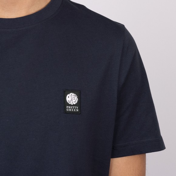 Pretty Green Mens Blue Sinclair T-Shirt main image