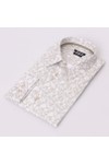 Remus Mens Beige Jensen Fading Floral Shirt