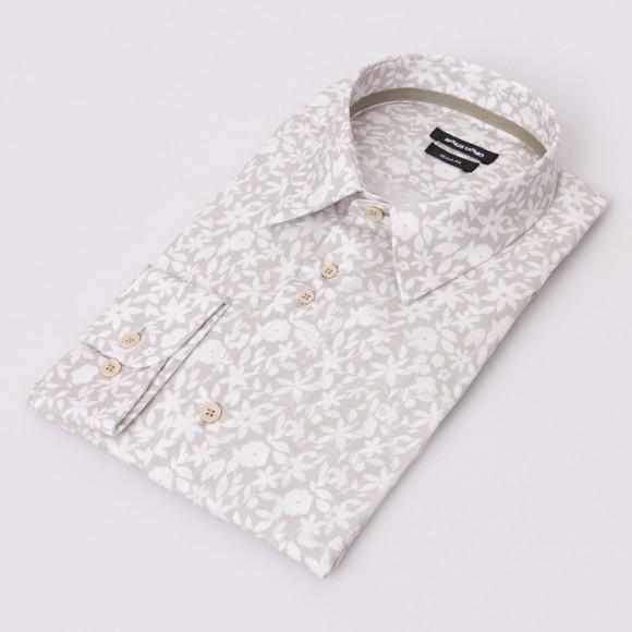 Remus Mens Beige Jensen Fading Floral Shirt main image