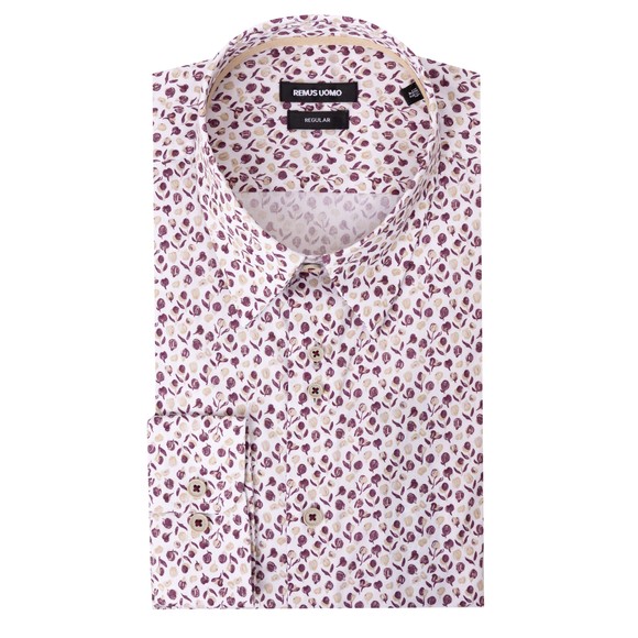 Remus Mens Red Jensen Acorn Print Shirt main image