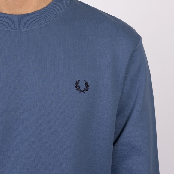 Fred Perry Mens Blue Crew Neck Sweatshirt #3