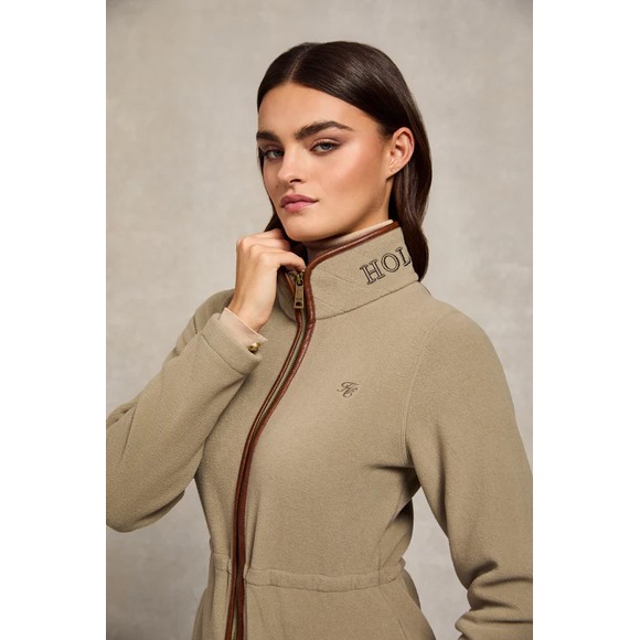 Holland Cooper Womens Green Country Longline Fleece #3