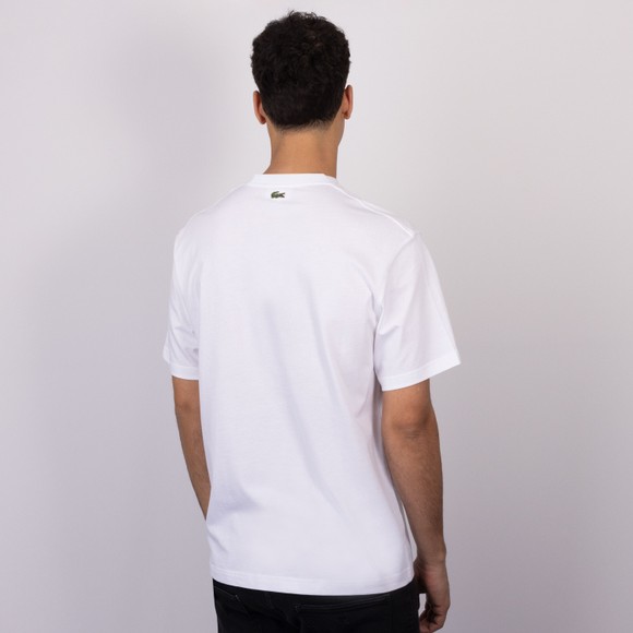 Lacoste Mens White TH14146 T-Shirt #4