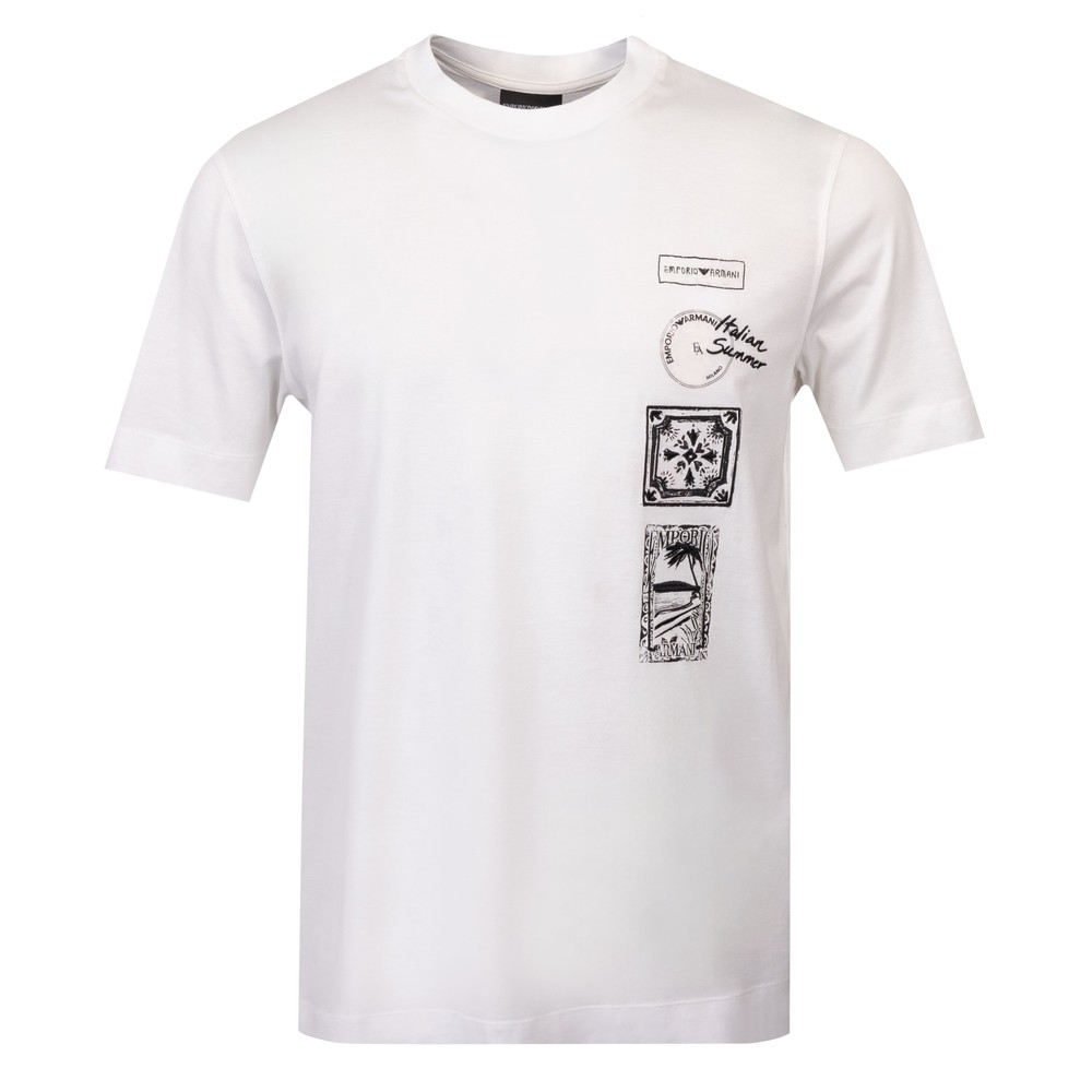 Emporio Armani Multi Logo T Shirt, view 1