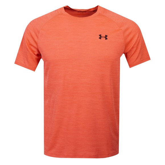 Under Armour Mens Red Tech Textured T-Shirt main image