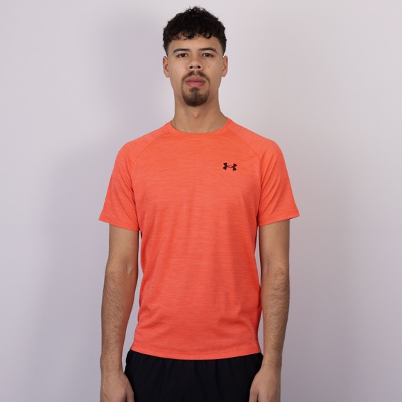 Under Armour Mens Red Tech Textured T-Shirt main image