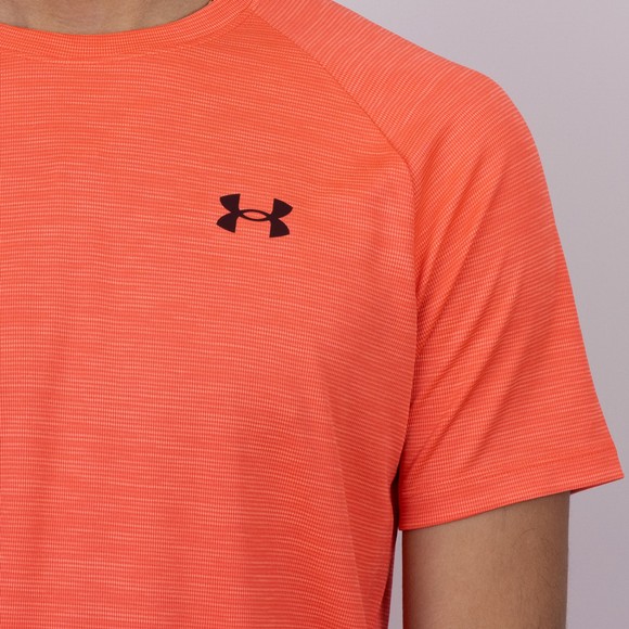 Under Armour Mens Red Tech Textured T-Shirt main image