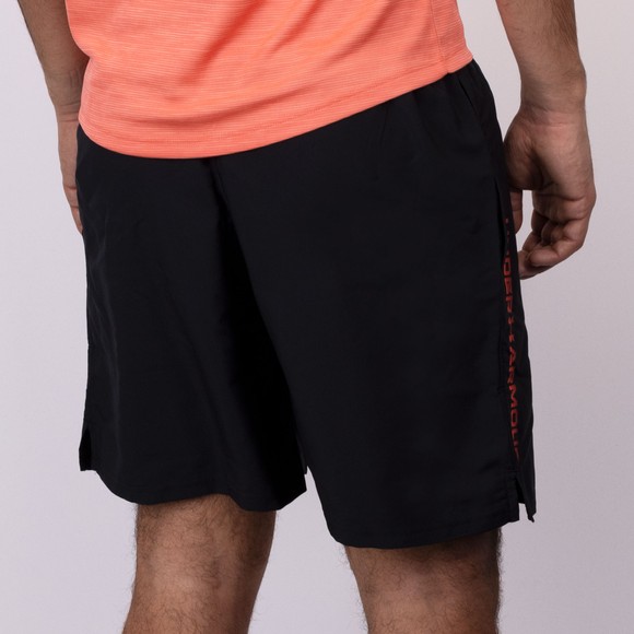 Under Armour Mens Black Woven Wordmark Shorts main image