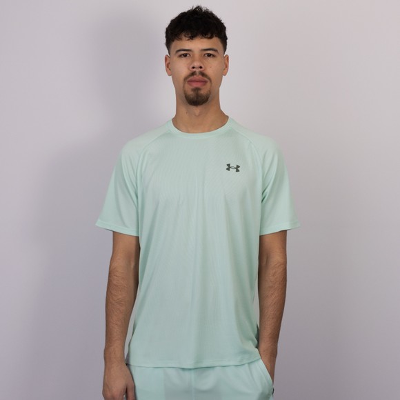 Under Armour Mens Green Tech Textured T-Shirt main image