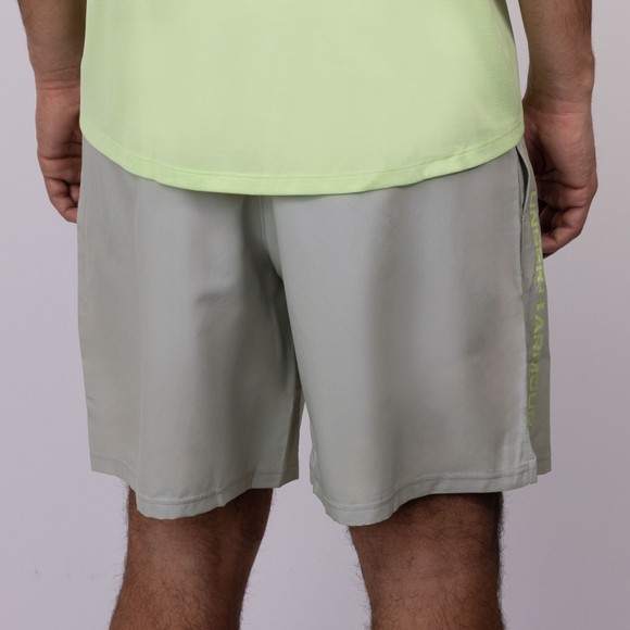 Under Armour Mens Grey Woven Wordmark Shorts main image