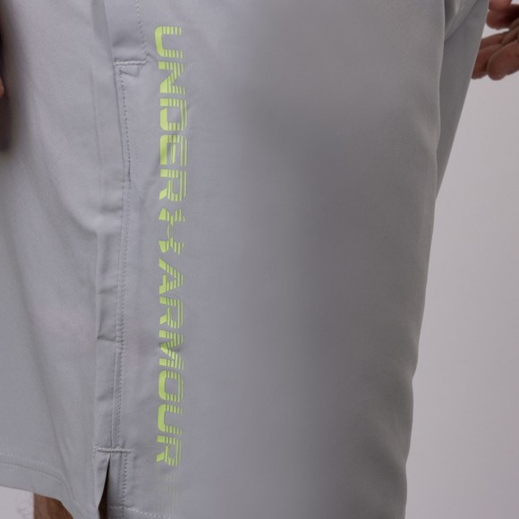 Under Armour Mens Grey Woven Wordmark Shorts
