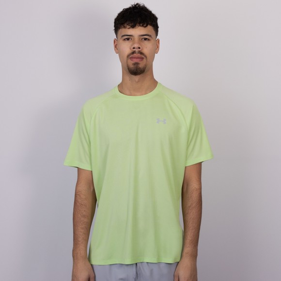 Under Armour Mens Green Tech Textured T-Shirt main image