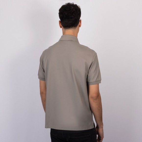 Emporio Armani Mens Beige Placket Trim Polo Shirt #4