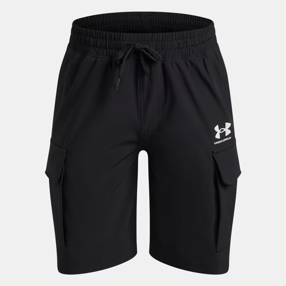 Under Armour Boys Black Woven Cargo Short