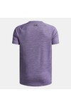 Under Armour Boys Purple Textured Short Sleeve T-Shirt