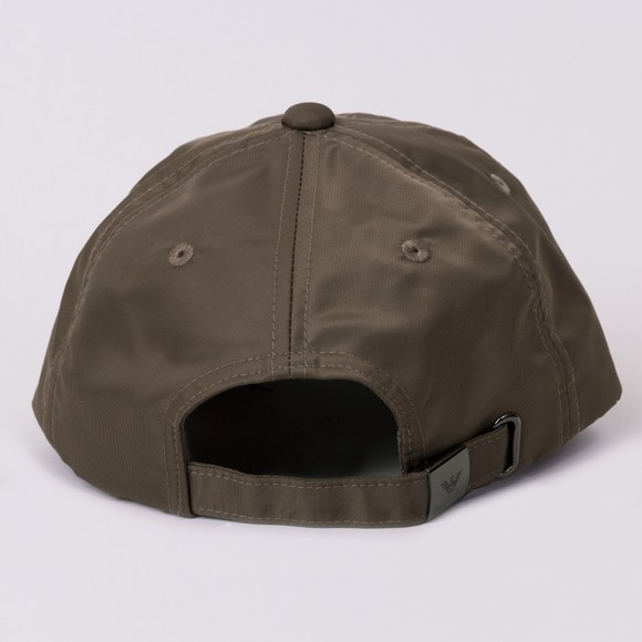 Emporio Armani Mens Brown Metal Badge Nylon Cap #3