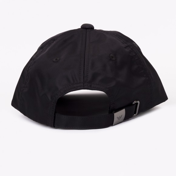 Emporio Armani Mens Black Metal Badge Nylon Cap #3