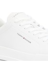 Tommy Hilfiger Mens Off-White Court LTH Detail Essential Trainer